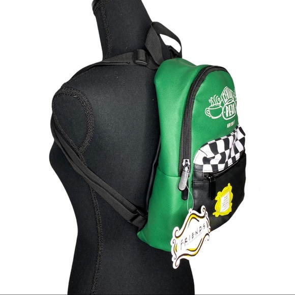 Friends Central Perk Mini Backpack Black & Green - Picture 4 of 5